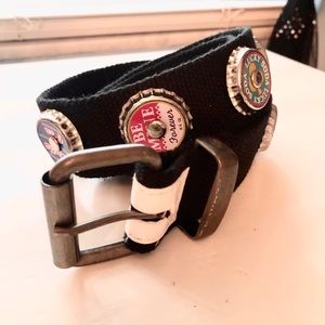 Bottle cap black belt